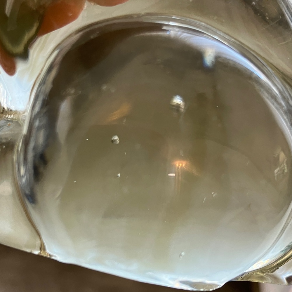 Vintage CLEAR GRAY SMOKEY COLOR Glass Rabbit Figurine (BOWL NOT INCLUDED) - Picture 11 of 13